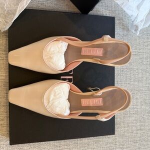 Piferi Blush Pink Slingback Mules